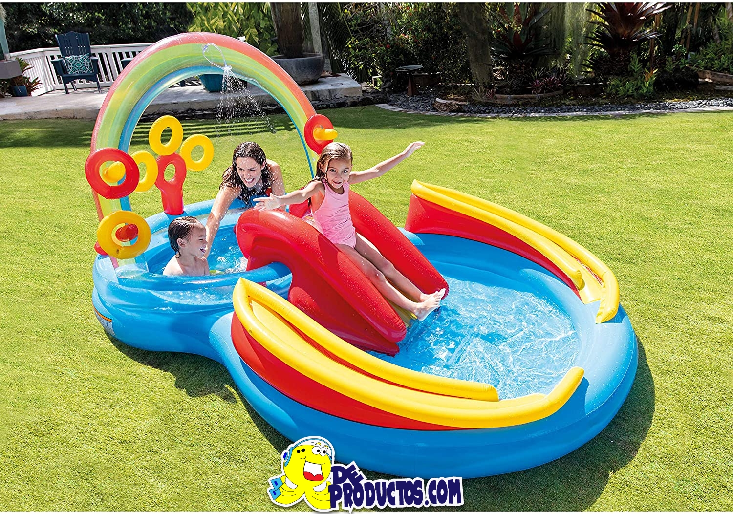 Centro De Juegos Inflable Piscina arco iris